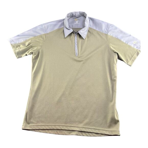 Mountain Hardware Polo Shirt Olive Short Sleeve Outdoor Hiking Men's Size M - Picture 1 of 7